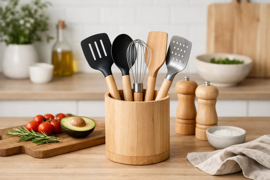 Ensemble ustensiles design scandinave pour durer
