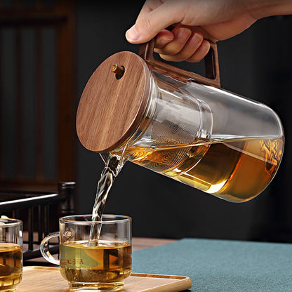 Versement automatique et précis du thé depuis la théière en verre borosilicate Le Paresseux