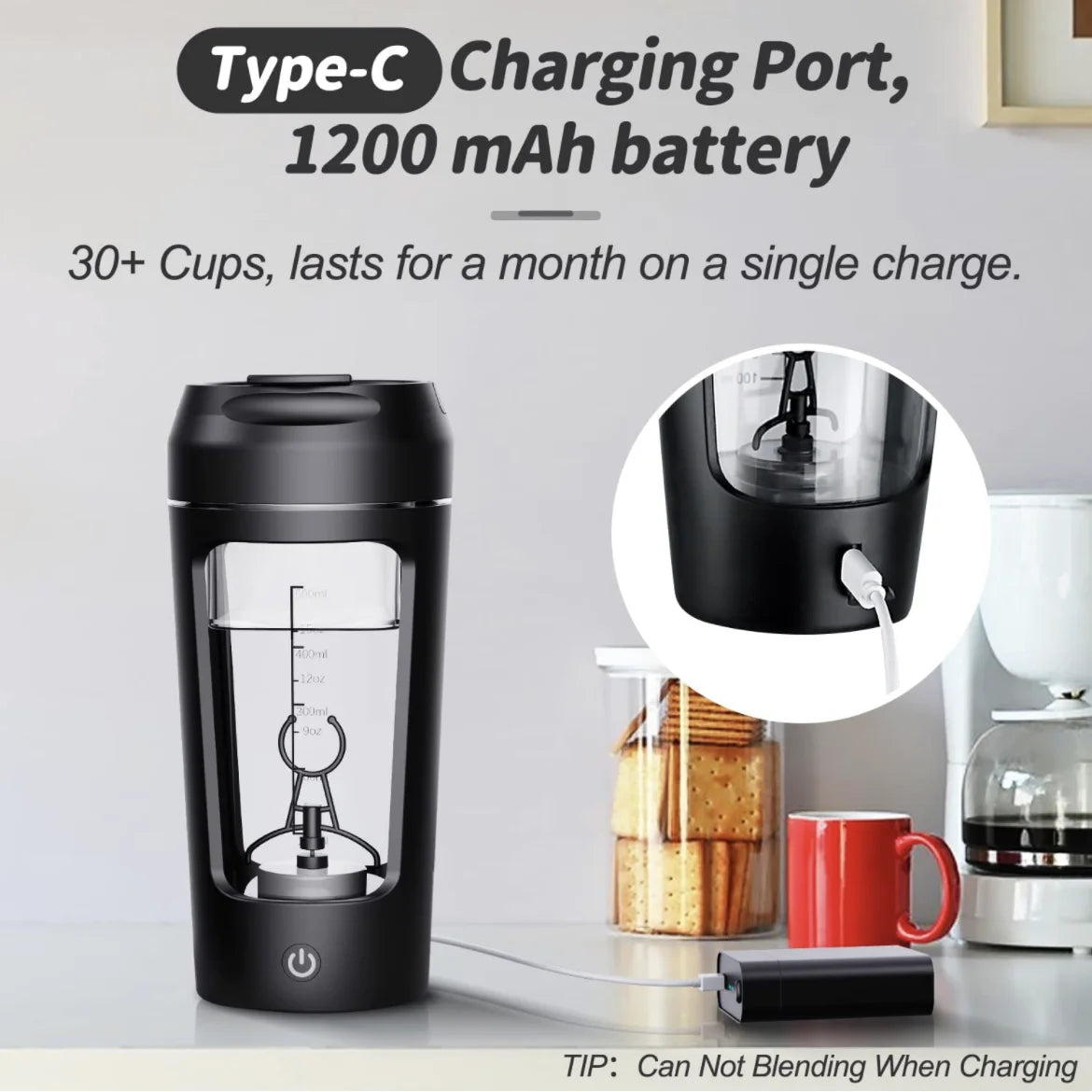 Shaker Électrique Protéiné Portable — Mixage Sans Grumeaux