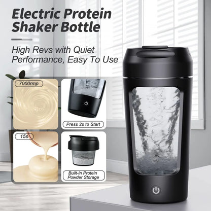 Shaker Électrique Protéiné Portable — Mixage Sans Grumeaux